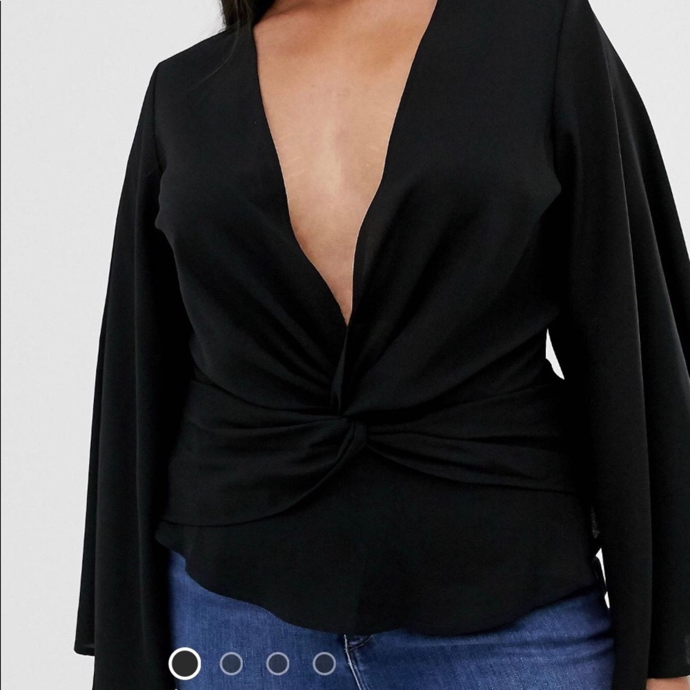 NWT Misguided Wrap Top